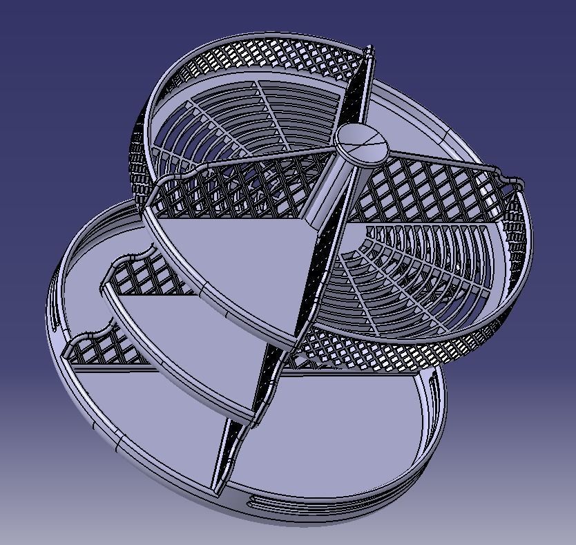 Wooden Kitchen or Restroom Food Organizer 3D print model-02 3D print model_13