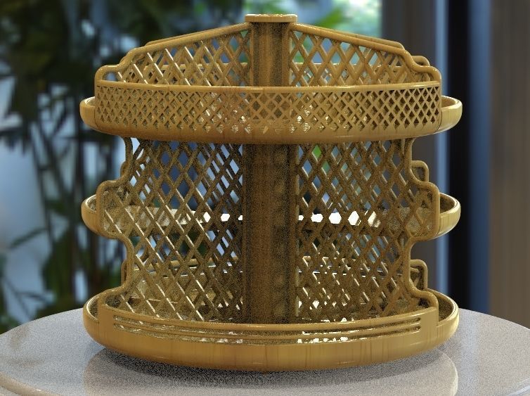 Wooden Kitchen or Restroom Food Organizer 3D print model-02 3D print model_25