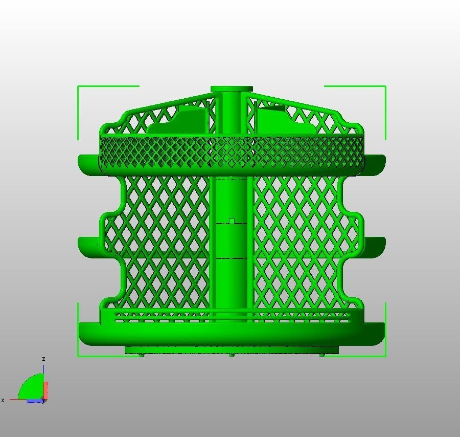 Wooden Kitchen or Restroom Food Organizer 3D print model-02 3D print model_3