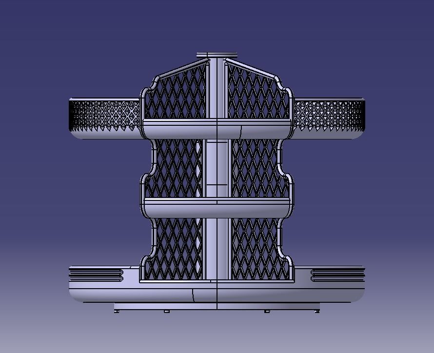Wooden Kitchen or Restroom Food Organizer 3D print model-02 3D print model_29