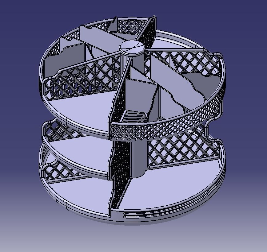 Wooden Kitchen or Restroom Food Organizer 3D print model-02 3D print model_2