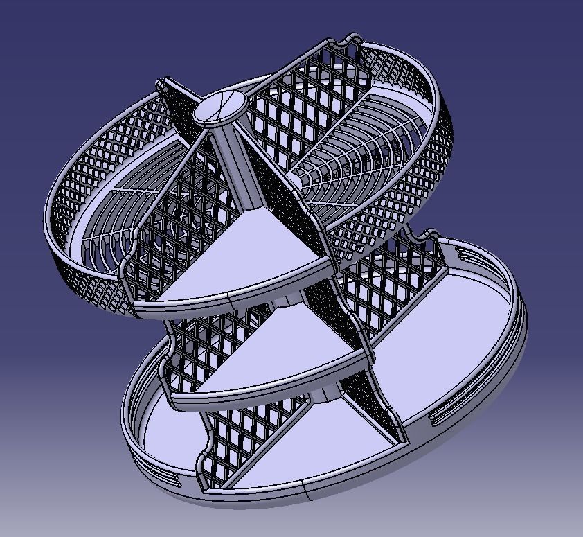 Wooden Kitchen or Restroom Food Organizer 3D print model-02 3D print model_15