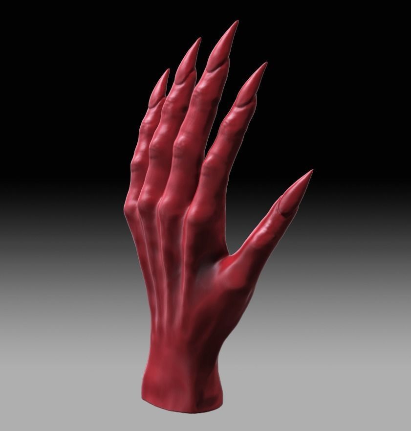Creature Hand 3D model_1