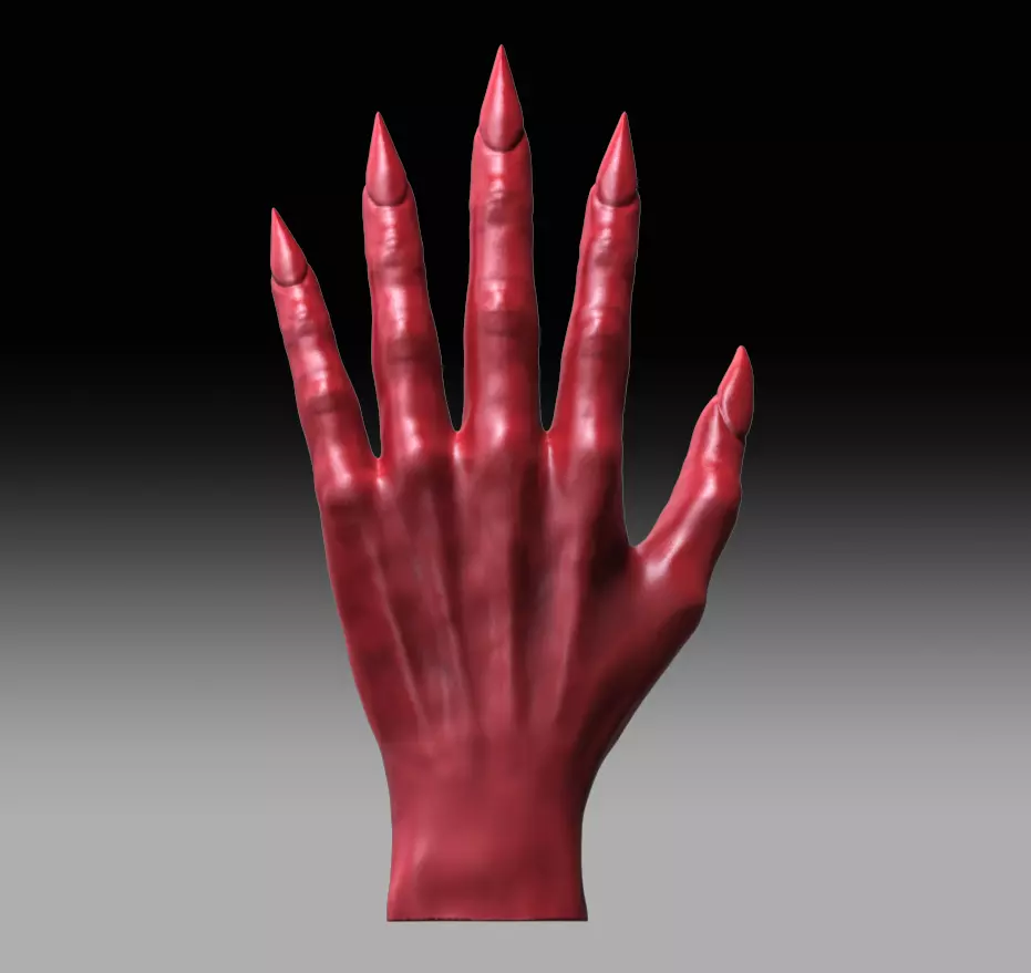 Creature Hand 3D model_0