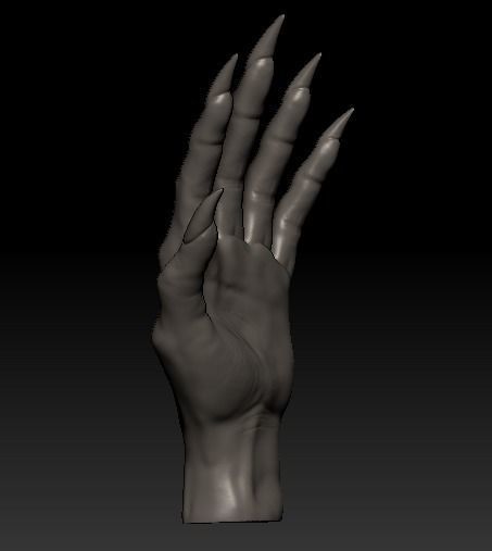 Creature Hand 3D model_6