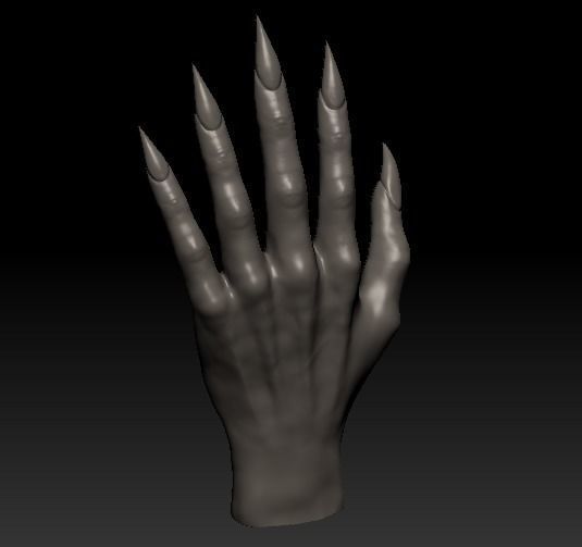 Creature Hand 3D model_5