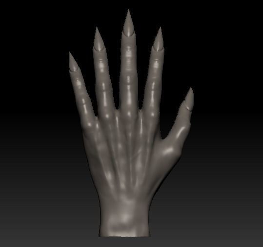 Creature Hand 3D model_4