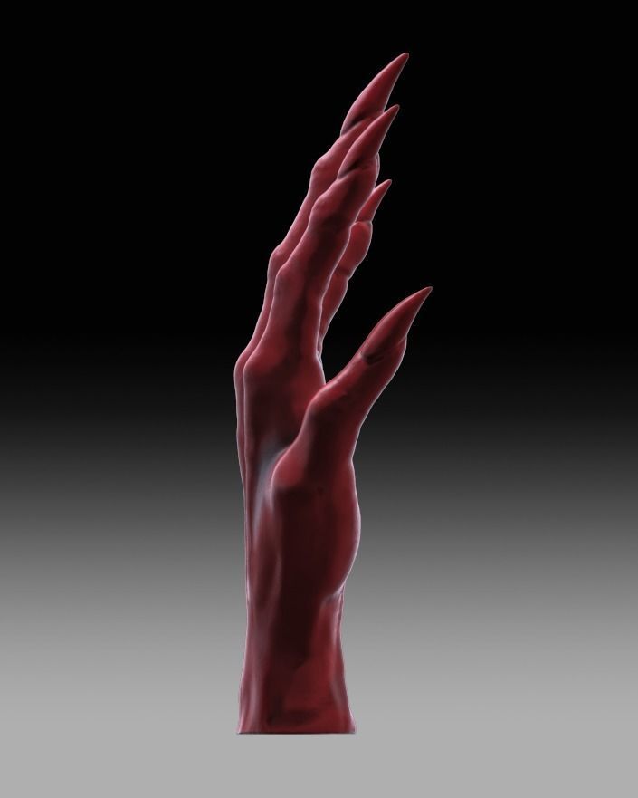 Creature Hand 3D model_2
