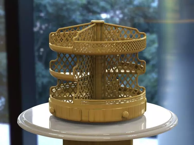 Wooden Kitchen or Restroom Food Organizer 3D print model-03 3D print model
