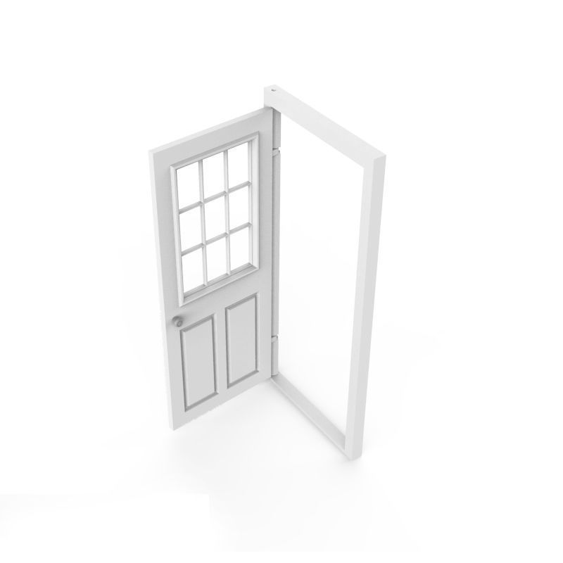 Internal Door 3D print model_4