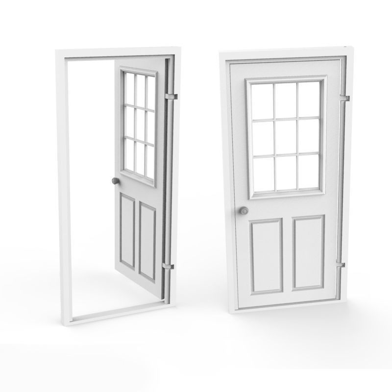 Internal Door 3D print model_1