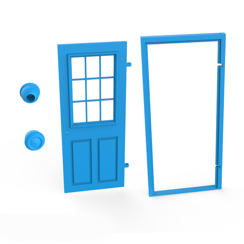 Internal Door 3D print model_6