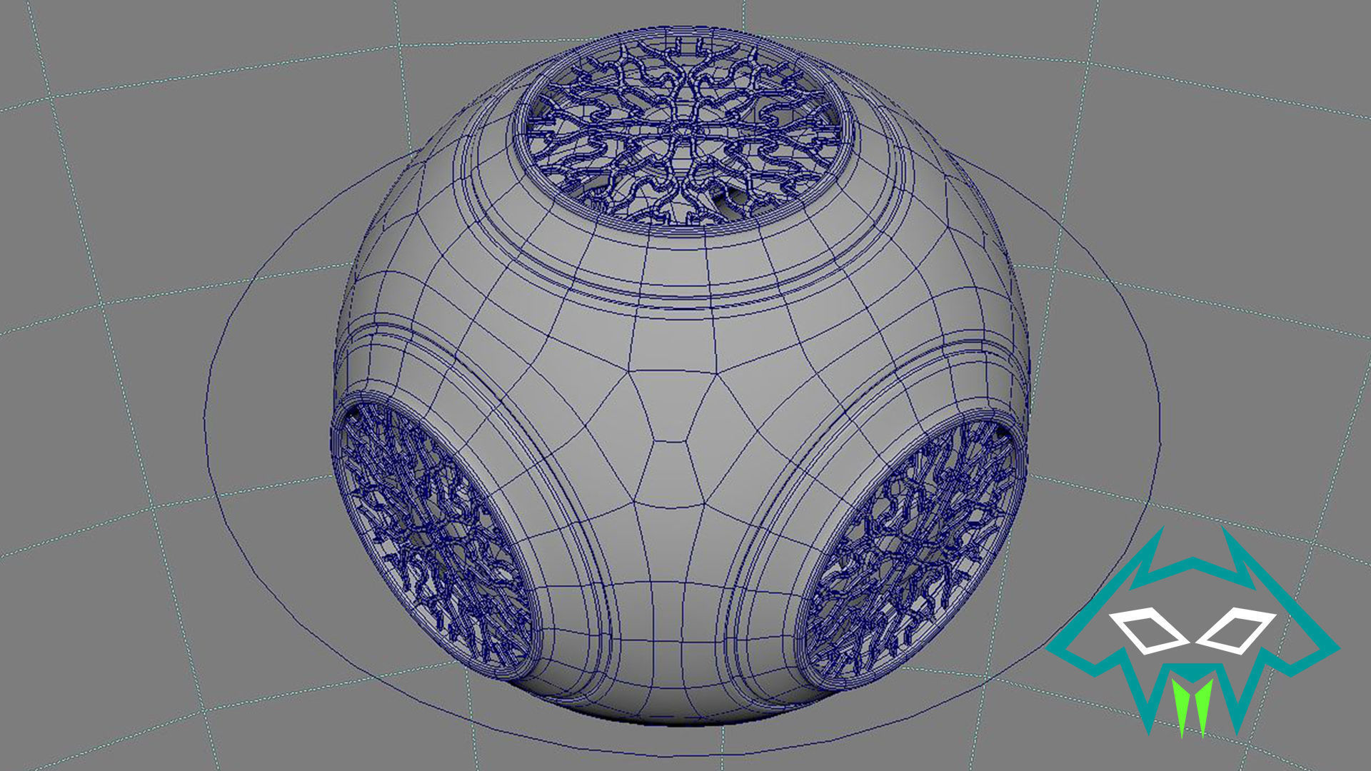 Sci-Fi Powerup Ball Free 3D model_4