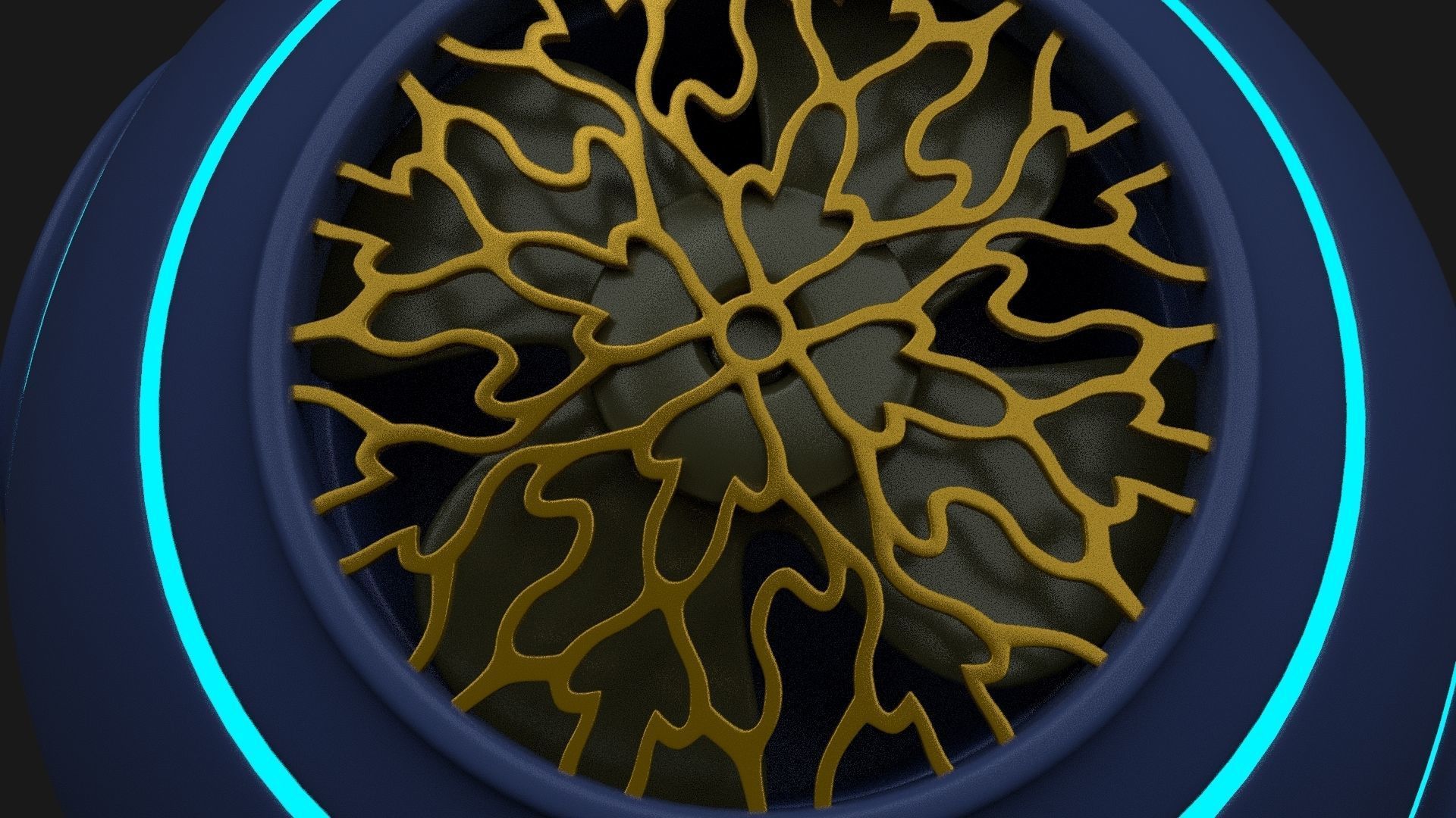 Sci-Fi Powerup Ball Free 3D model_6