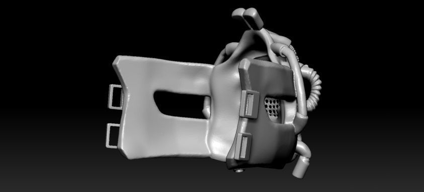 Bane Darth Knight Mask 3D print model_10