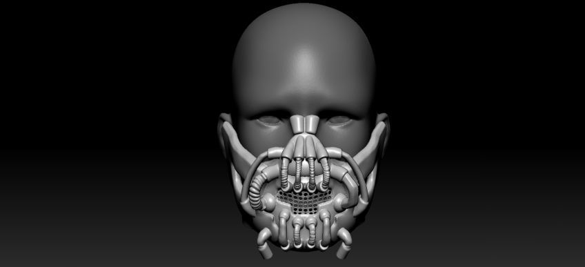 Bane Darth Knight Mask 3D print model_14