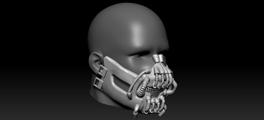 Bane Darth Knight Mask 3D print model_5