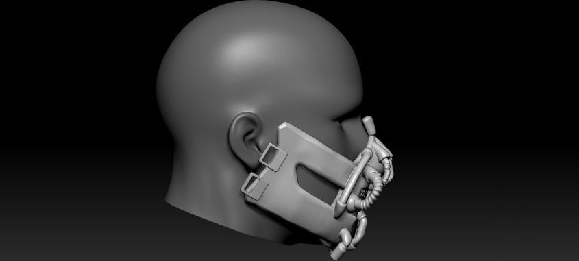 Bane Darth Knight Mask 3D print model_4