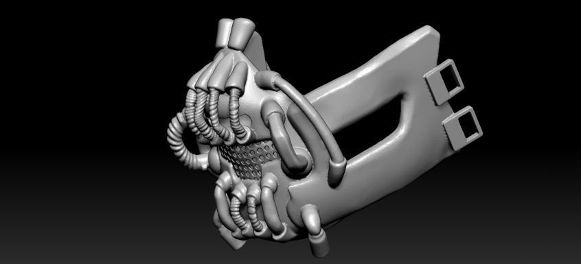 Bane Darth Knight Mask 3D print model_7