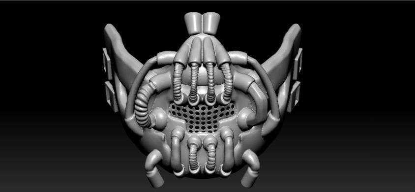 Bane Darth Knight Mask 3D print model_6