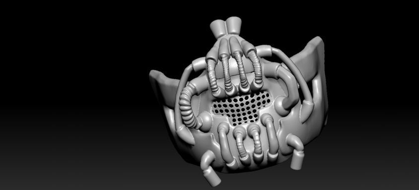 Bane Darth Knight Mask 3D print model_23