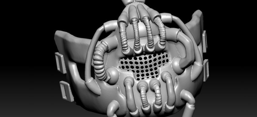 Bane Darth Knight Mask 3D print model_12