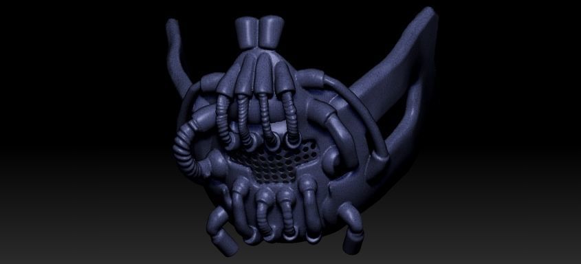 Bane Darth Knight Mask 3D print model_39