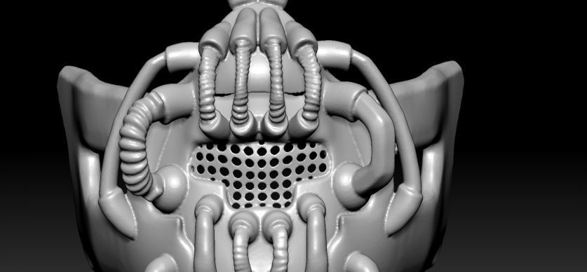 Bane Darth Knight Mask 3D print model_19