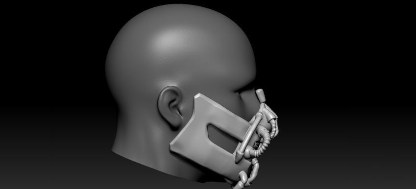 Bane Darth Knight Mask 3D print model_18