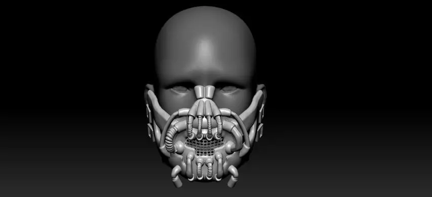 Bane Darth Knight Mask 3D print model_0