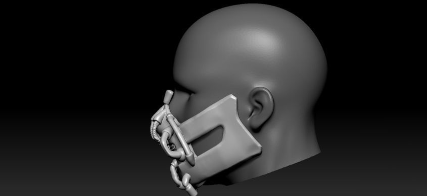 Bane Darth Knight Mask 3D print model_16