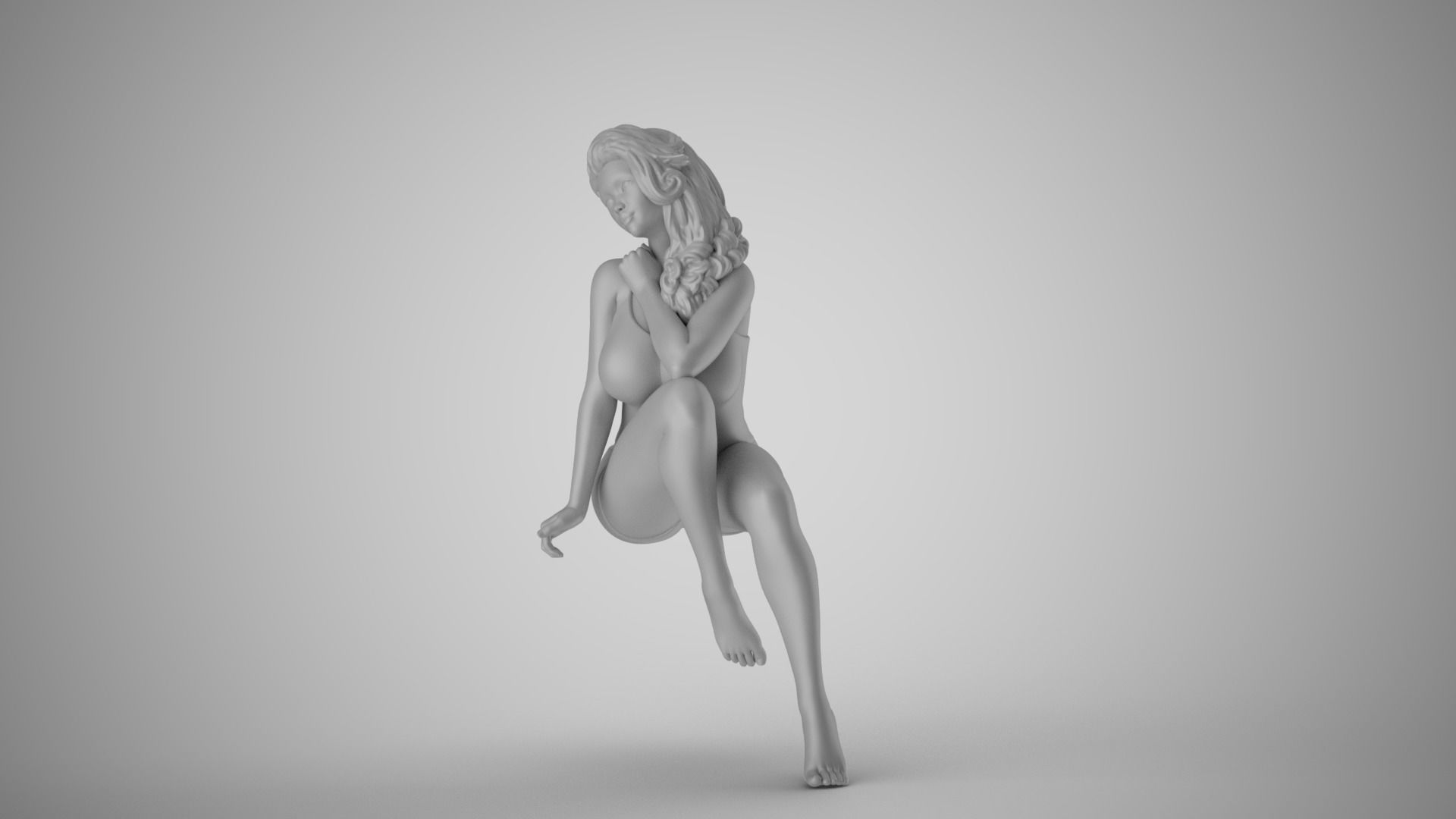 Photogenic Woman 3D print model_1
