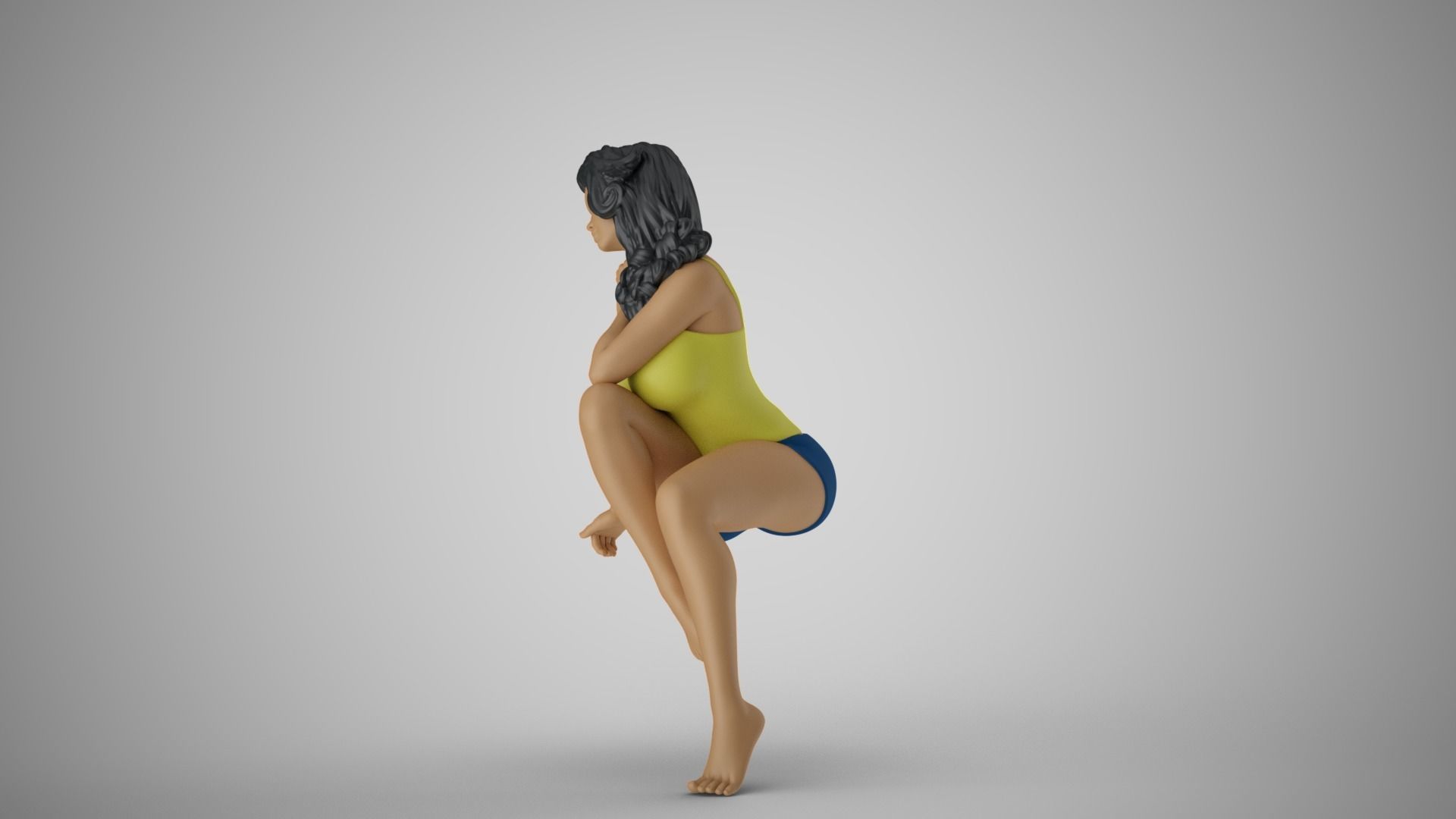 Photogenic Woman 3D print model_9