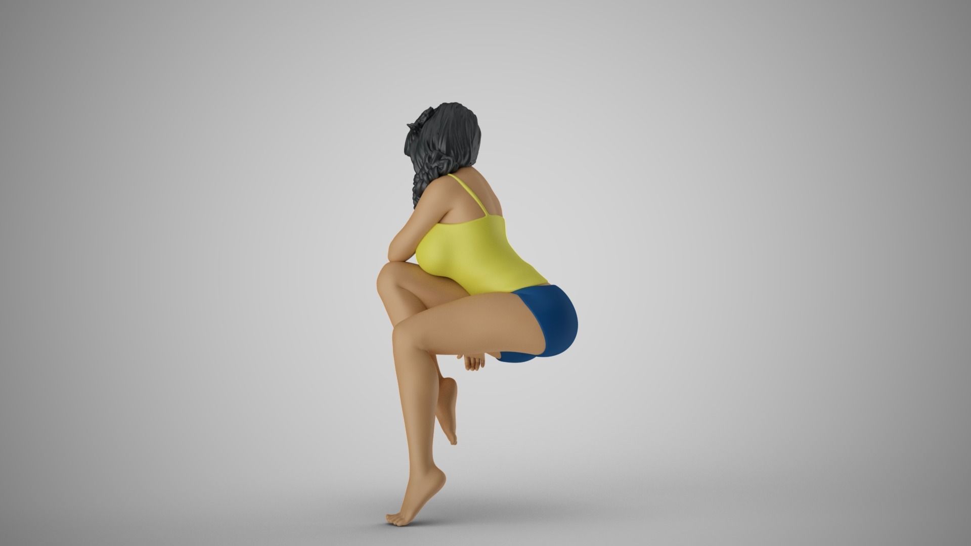 Photogenic Woman 3D print model_8