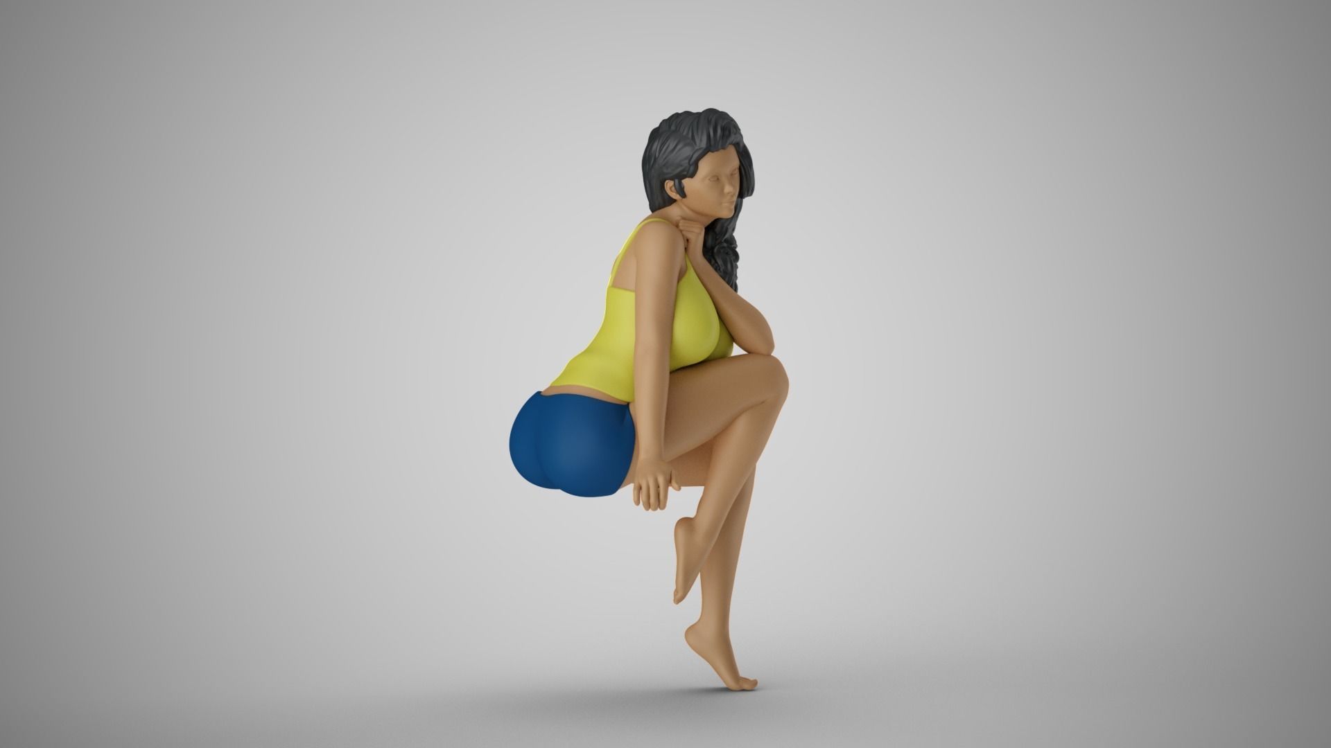 Photogenic Woman 3D print model_4