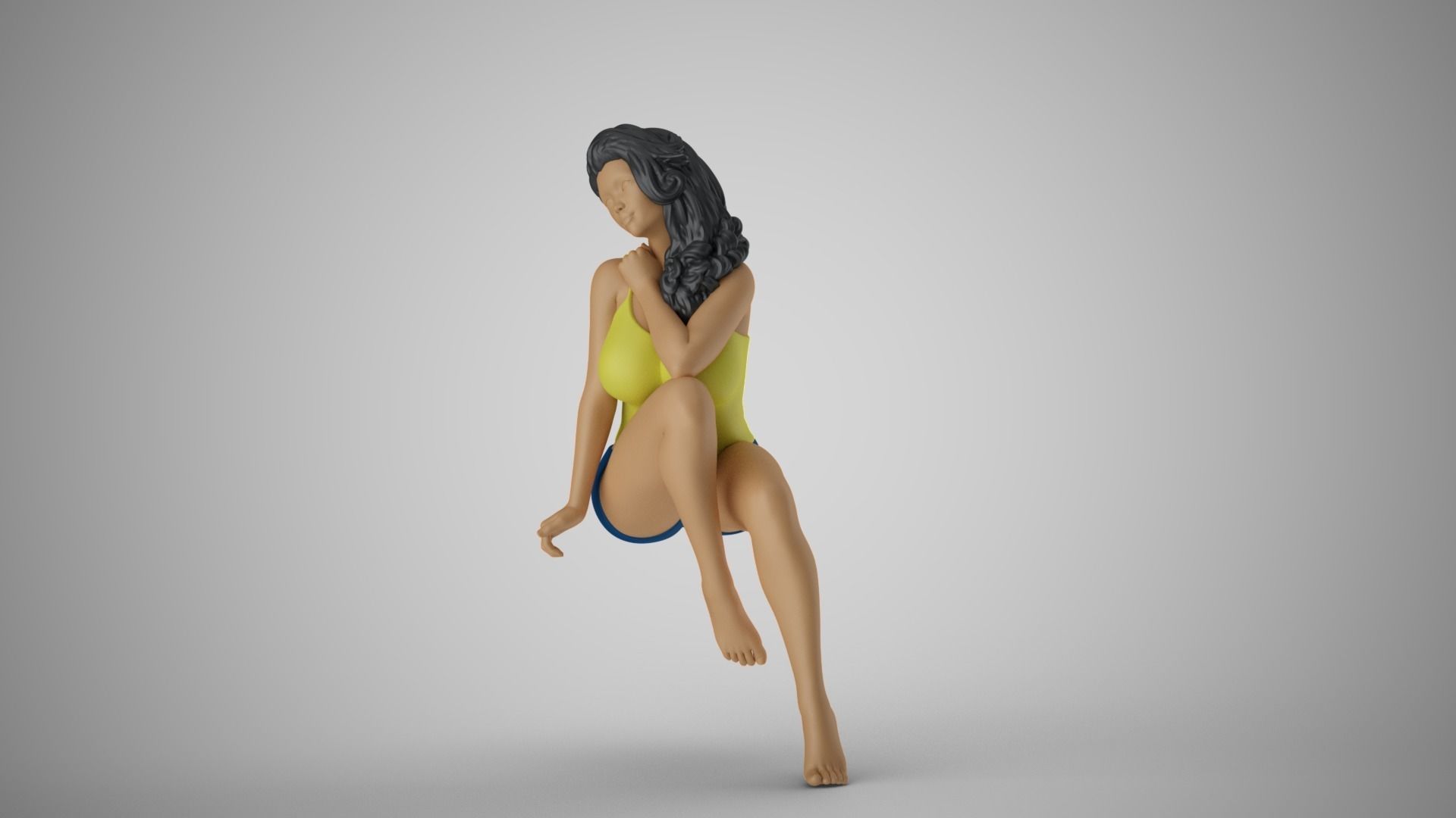 Photogenic Woman 3D print model_10
