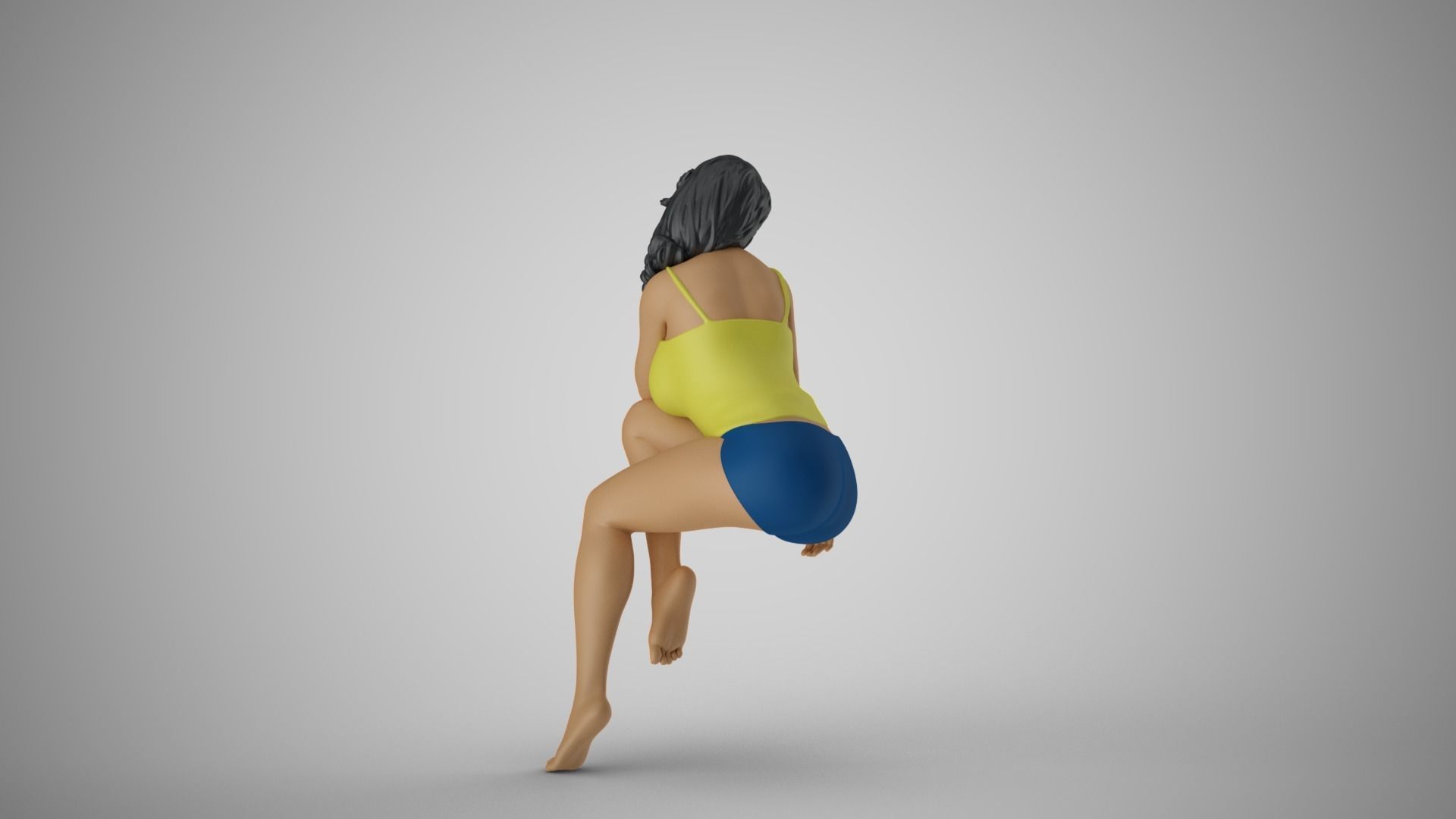 Photogenic Woman 3D print model_7