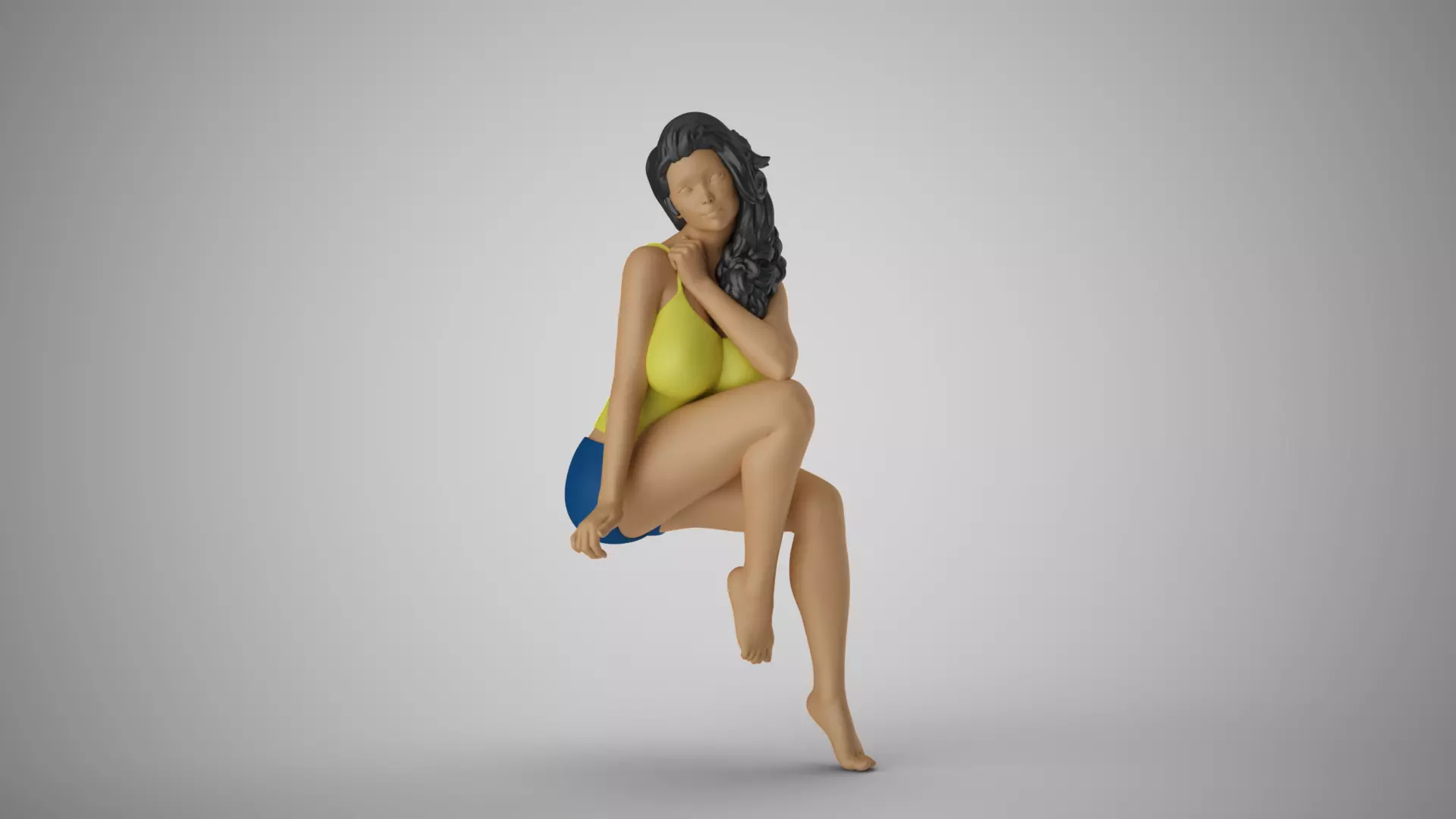 Photogenic Woman 3D print model_0