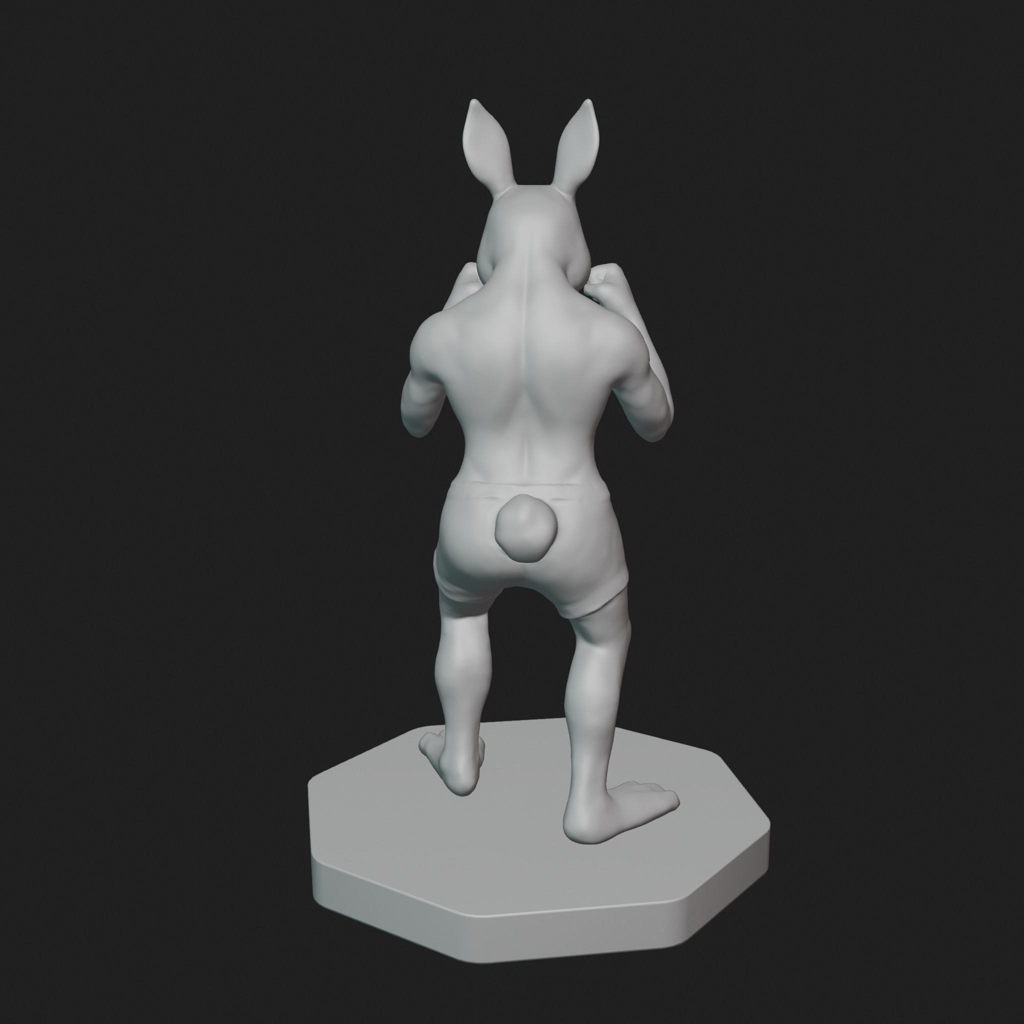Bunny Fighter Character 3D print model_13