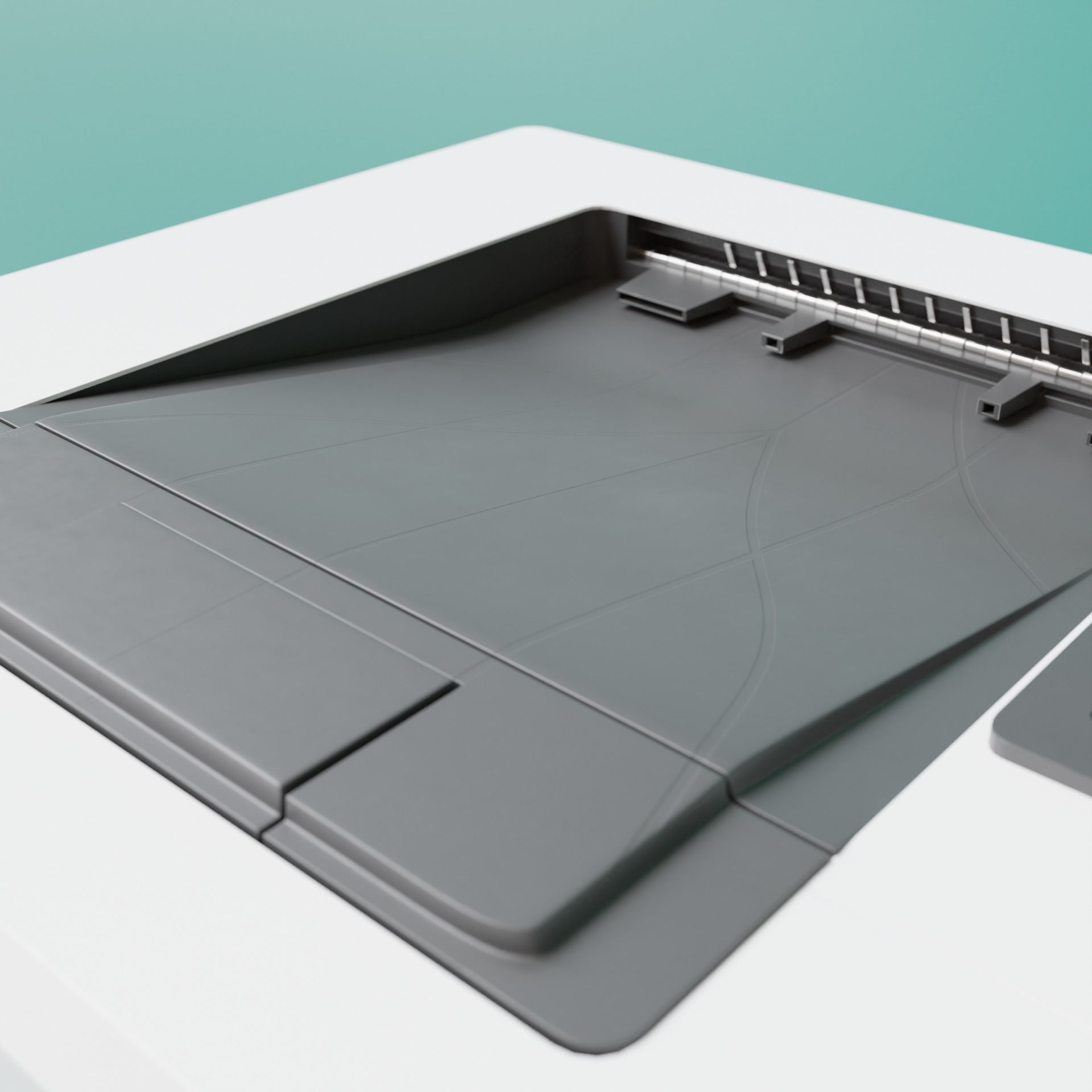 PBR Printer hp laserjet 3D model_4