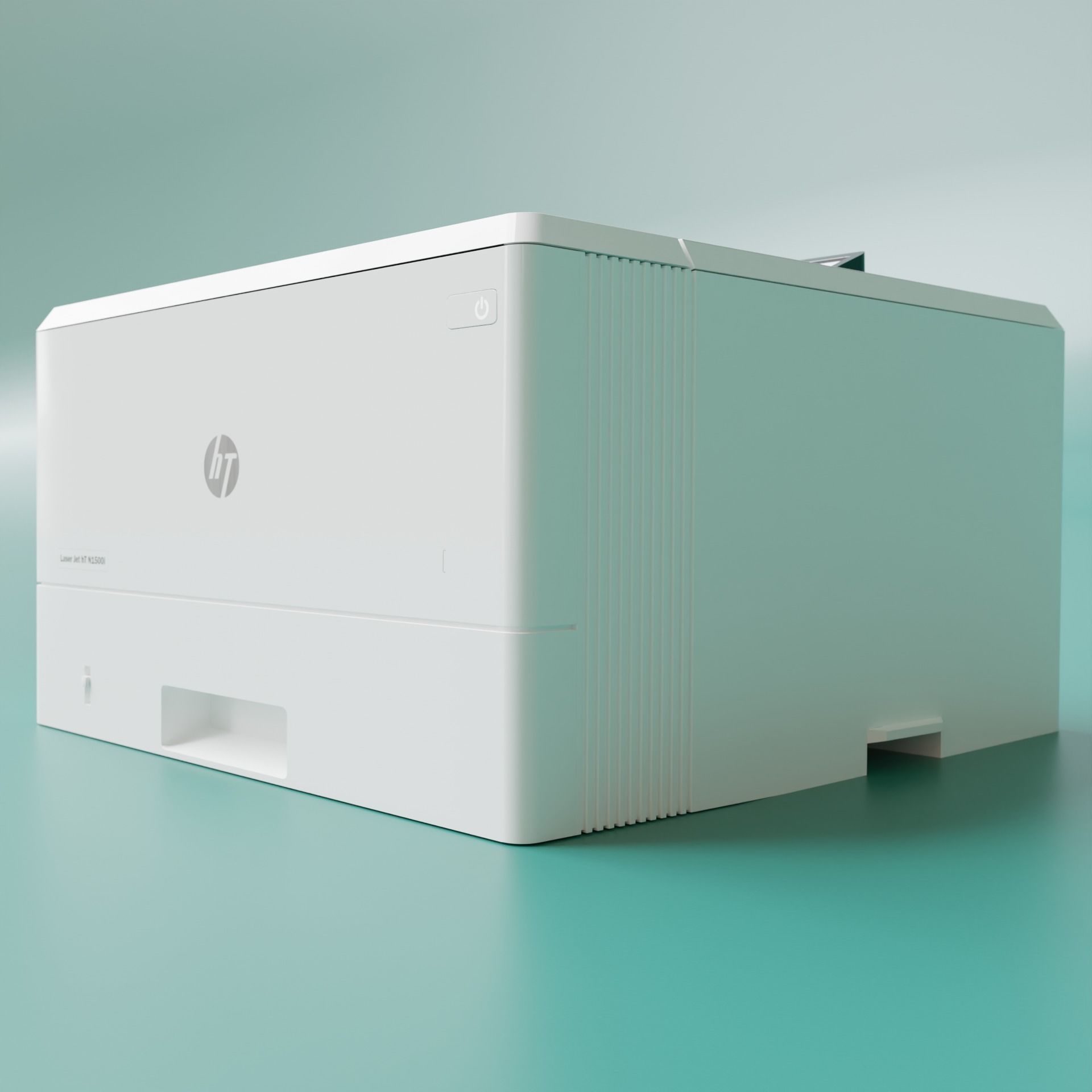 PBR Printer hp laserjet 3D model_3