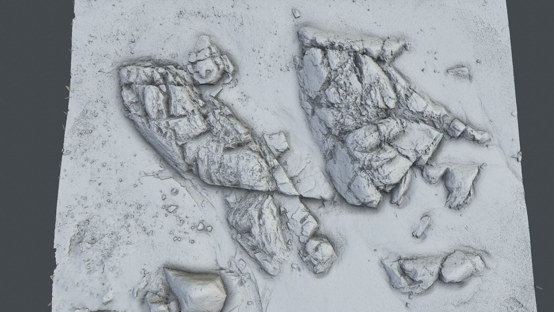 Photoscan Beach Rock 0001 only HighPoly Mesh 16K Texture 3D model_5