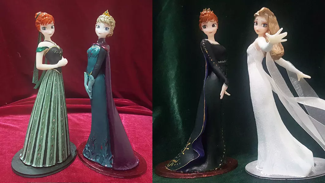 ELSA ANNA CORONATION FROZEN2 PACK 3D print model 3D print model