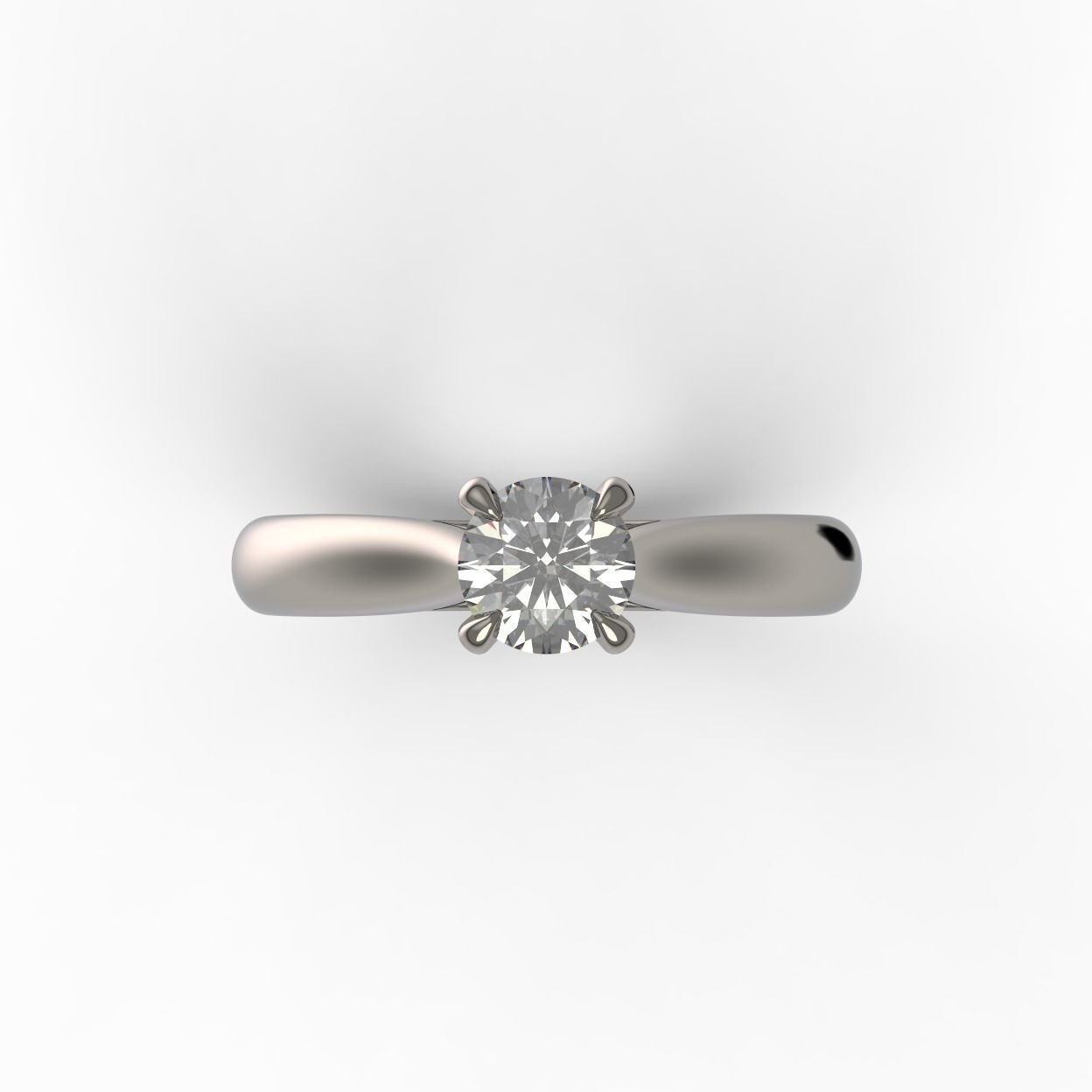 Solitaire Rings 3D print model_6