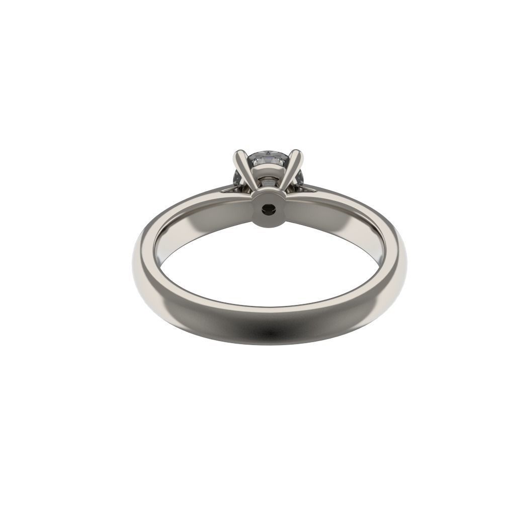 Solitaire Rings 3D print model_5