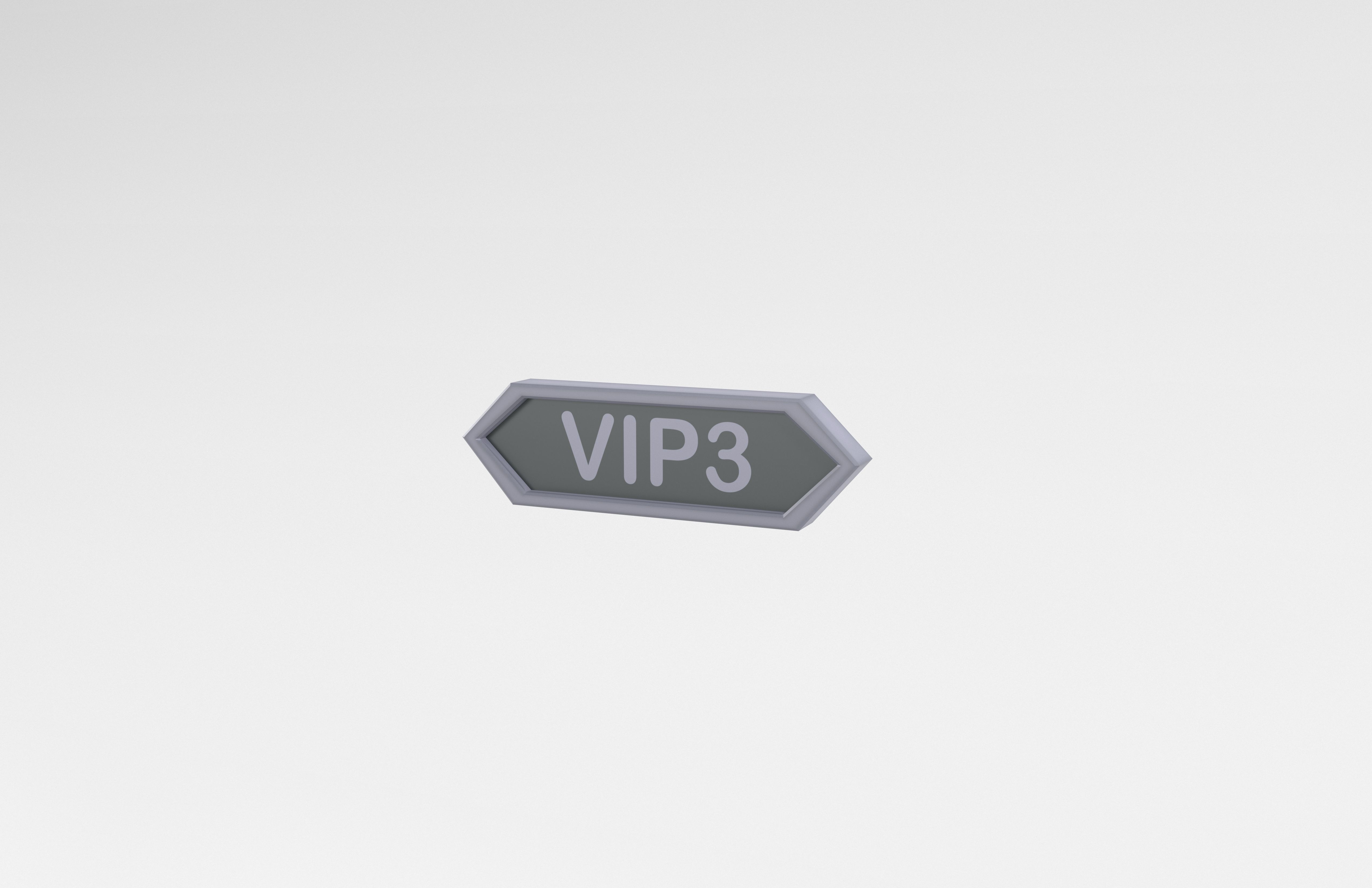 Game VIP Symbol v2 004 Low-poly 3D model_2