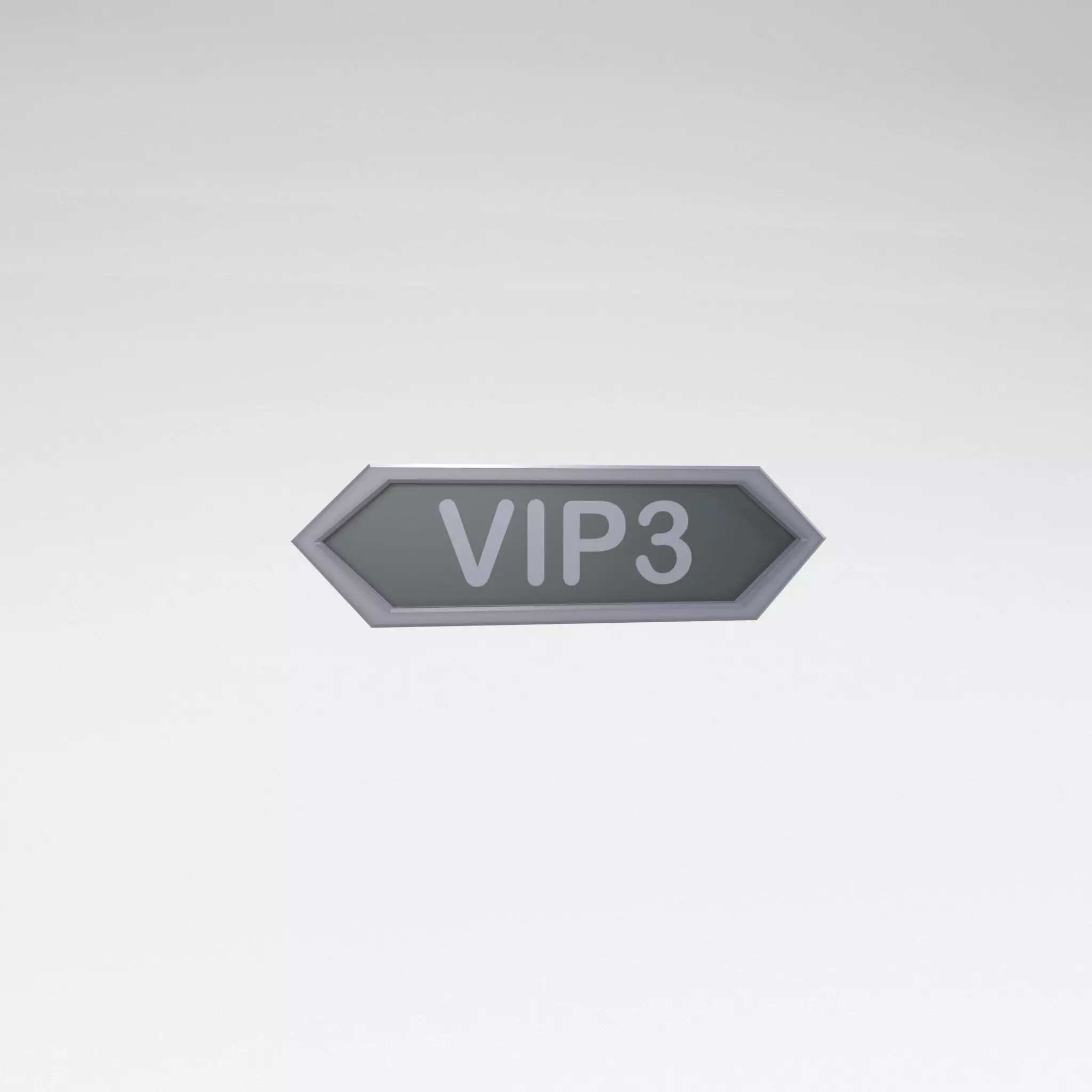 Game VIP Symbol v2 004 Low-poly 3D model_0