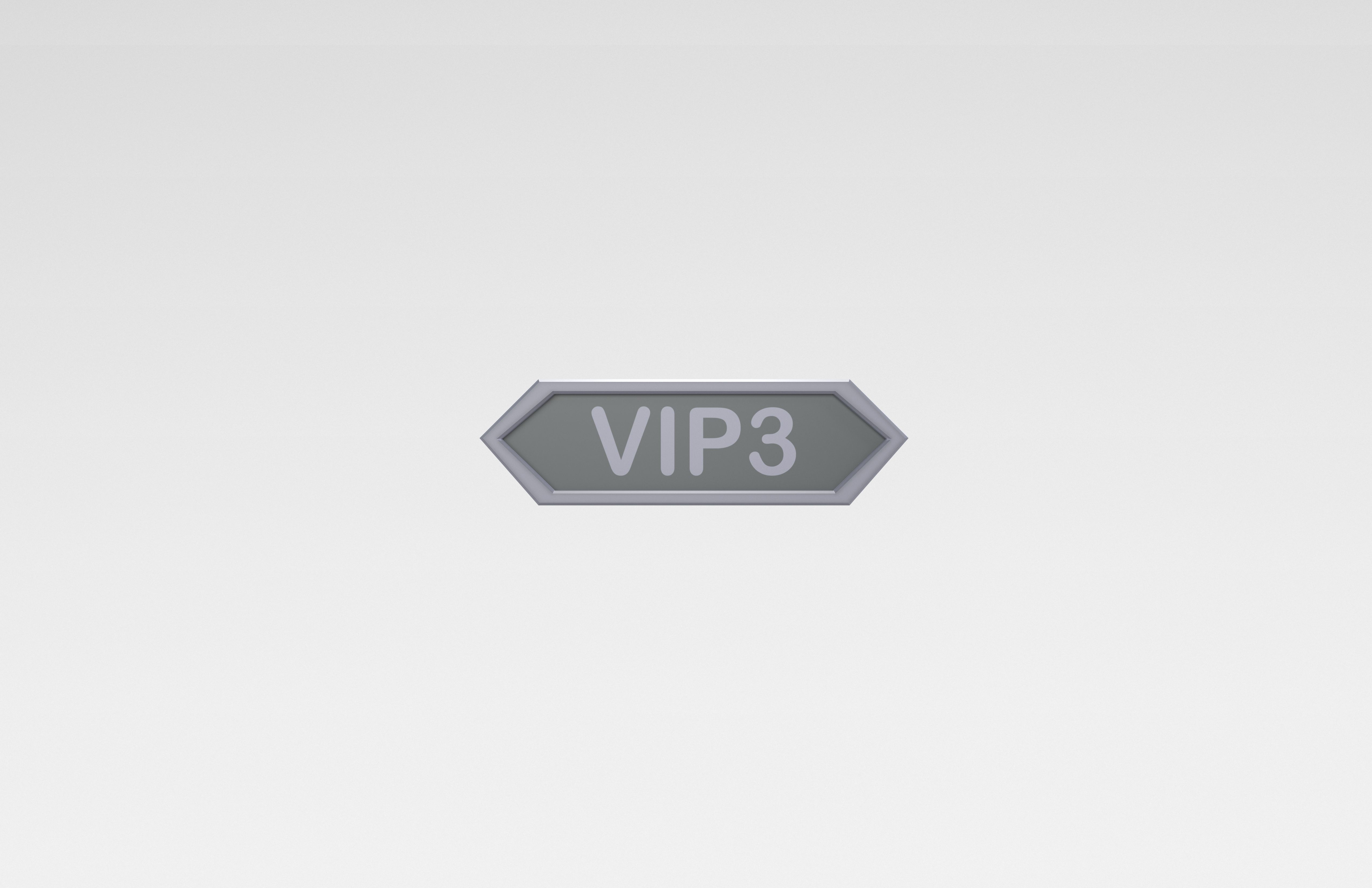 Game VIP Symbol v2 004 Low-poly 3D model_1