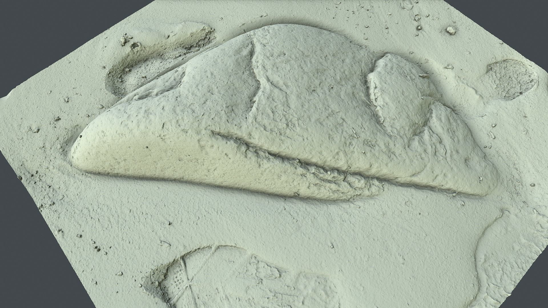 Photoscan Beach Rock 0006 only HighPoly Mesh 16K Texture 3D model_5