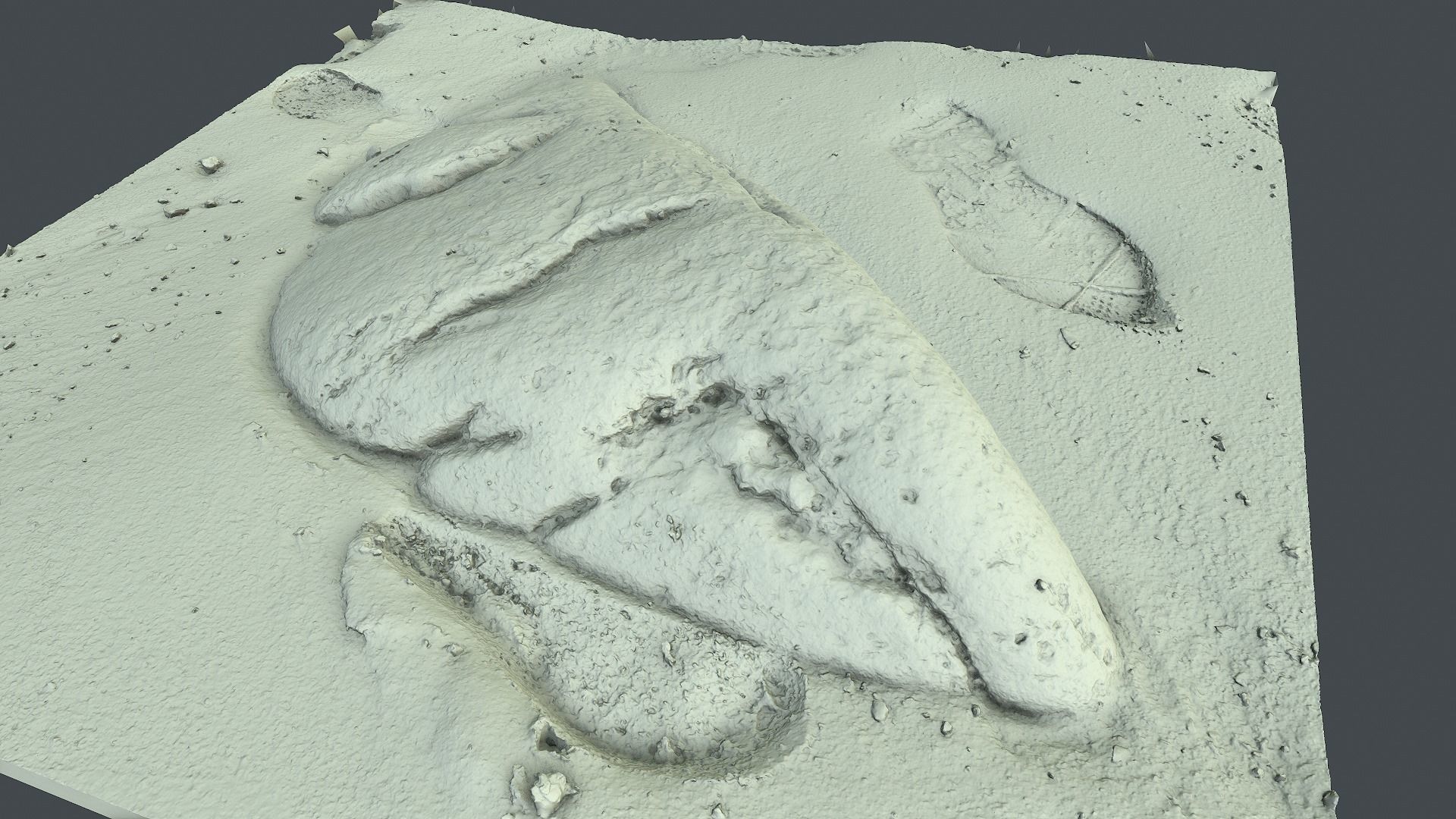 Photoscan Beach Rock 0006 only HighPoly Mesh 16K Texture 3D model_3